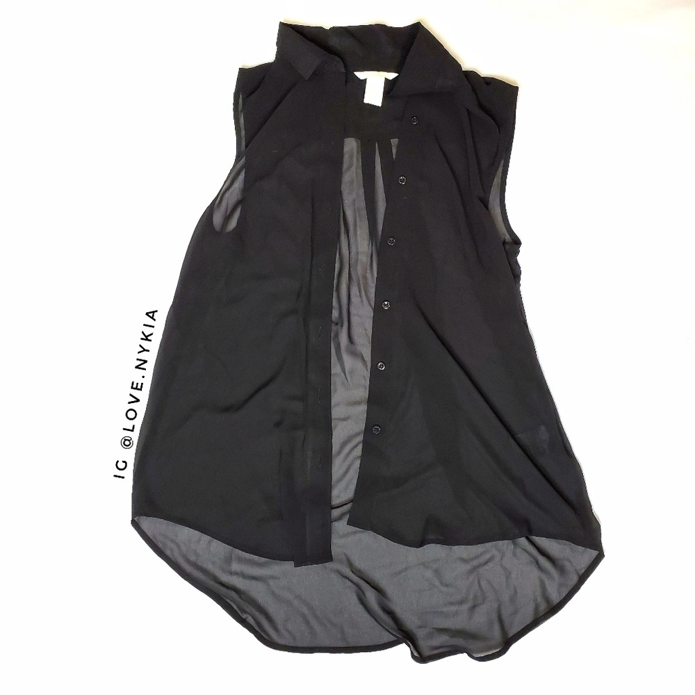 H&M Sheer Sleeveless Top